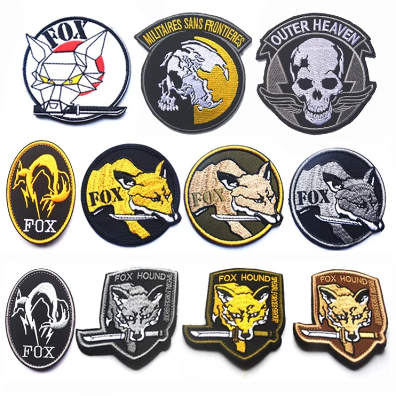 Metal-Gear-Solid-Foxhound-Emblem-Patch-Fox-Hound-Uniform-Sticker-Badge ...