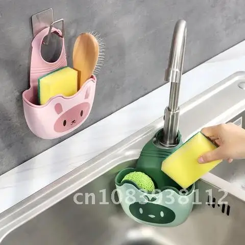 

Sink Kitchen Accessories Storage Soap Bathroom Organizer Shelf Sponge Drain Holder Rack Hanging Basket Faucet Products Shelves