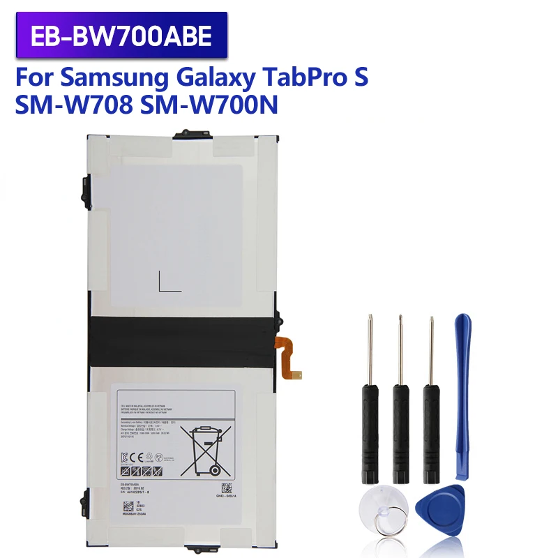 

Replacement Battery EB-BW700ABE For Samsung Galaxy TabPro S SM-W700N SM-W708 Tab Pro S EB-BW700ABA Rechargeable Battery