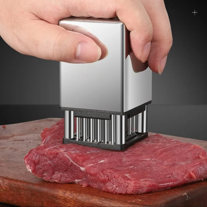 Stainless Steel Steak Tenderizer Kitchen Gadgets Household Kitchen Tools Double-sided Meat Loosener Novel Accessories Dining Bar meat tenderizer,meat hammer