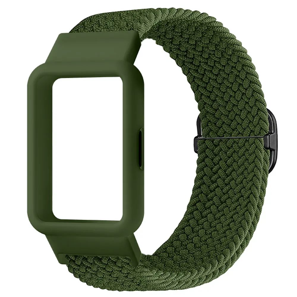 Nylon Breathable Watch Strap and Case with Resiliency Loop