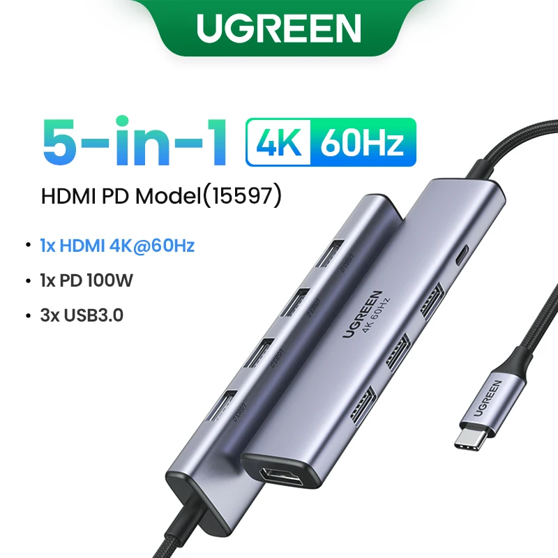 5-in-1 HDMI PD Hub