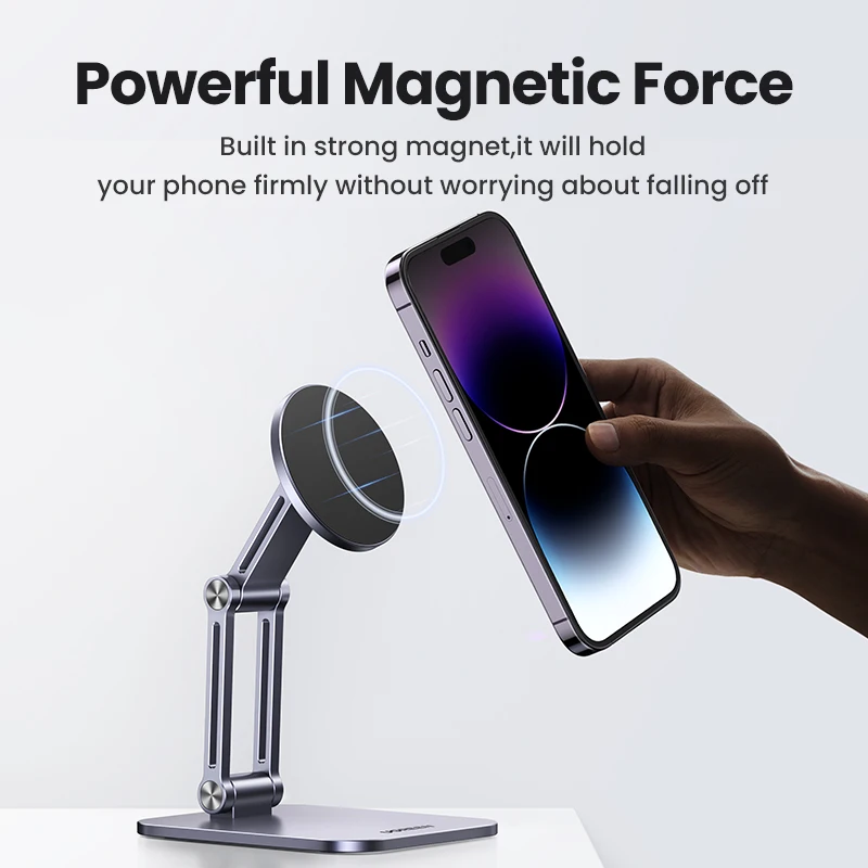 【New】UGREEN Magnetic Phone Holder Aluminum Cell Phone Stand For Magsafe iPhone 15 14 13 Pro Xiaomi Samsung Mobile Phone Holder