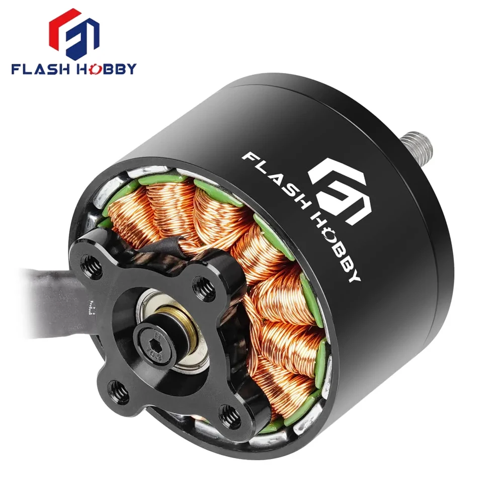 FlashHobby Flash Hobby A4320 4320 KV350 BLDC Outrunner Motor 5mm Shaft For RC Fixed-wing Fpv Drone Parts Accessories