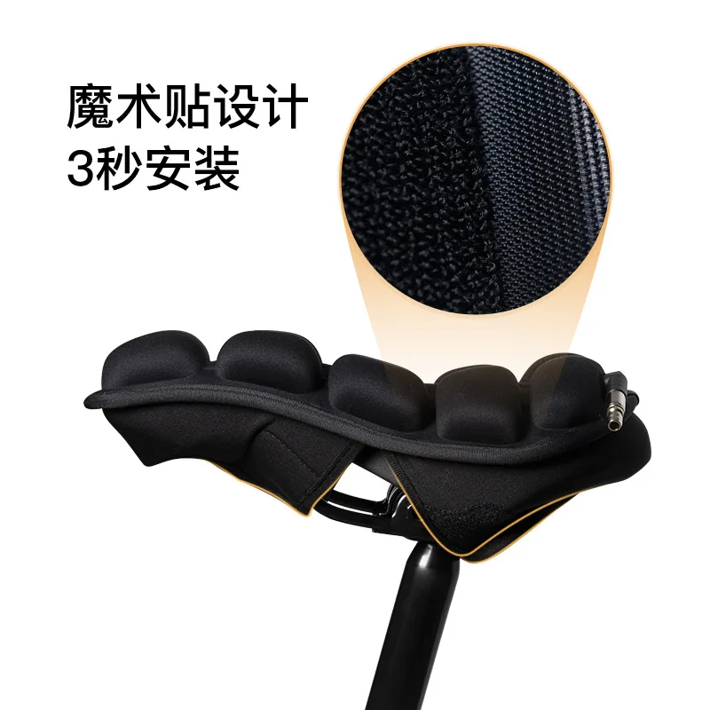 Foldable Inflatable Airbag Seat Cushion Cover, Portable Saddle, Cycling Accessories, Mountain Bike, New 4