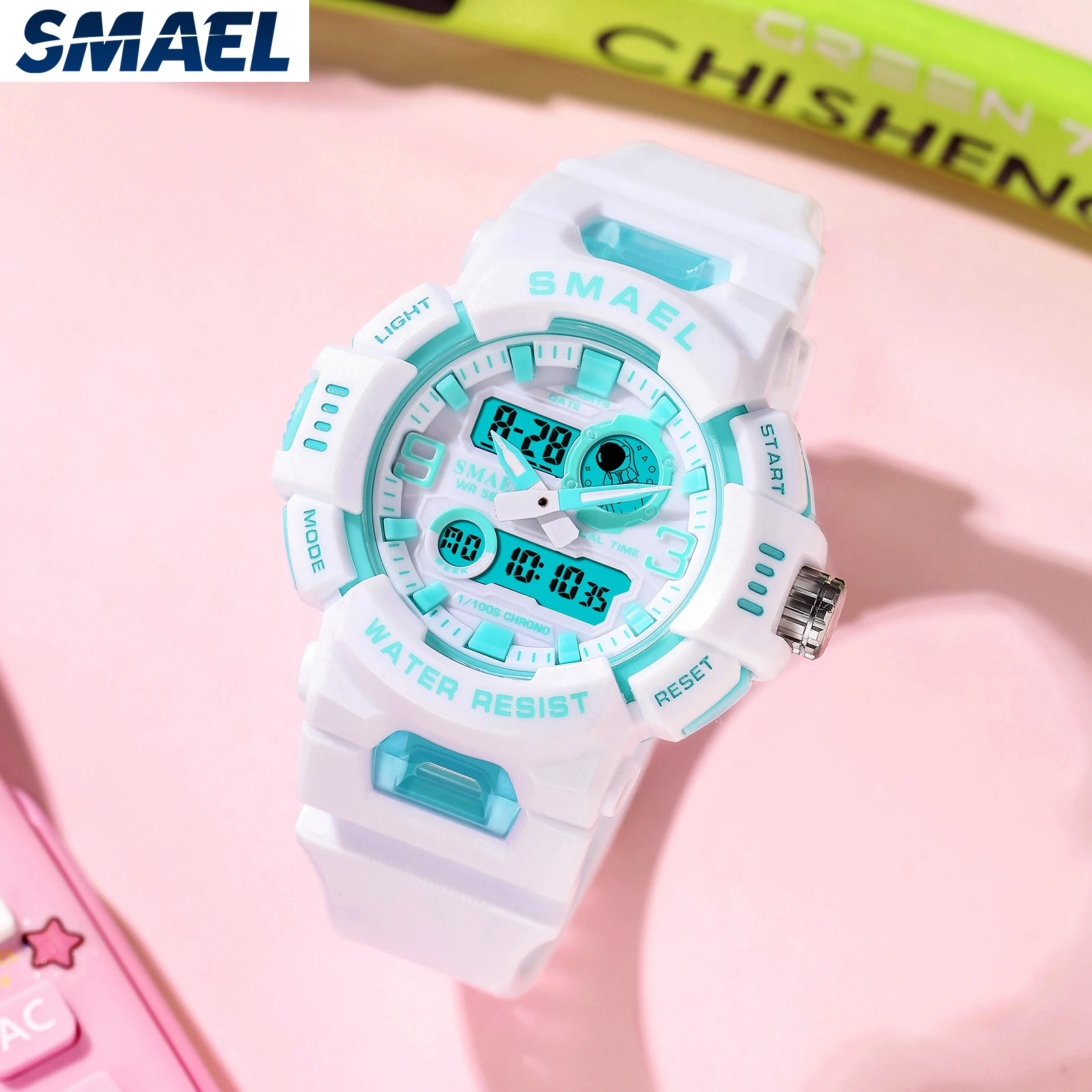 SMAEL 8083 Watch Student Youth Vitality Candy Color Sports Multi functional Electronic Watch 3