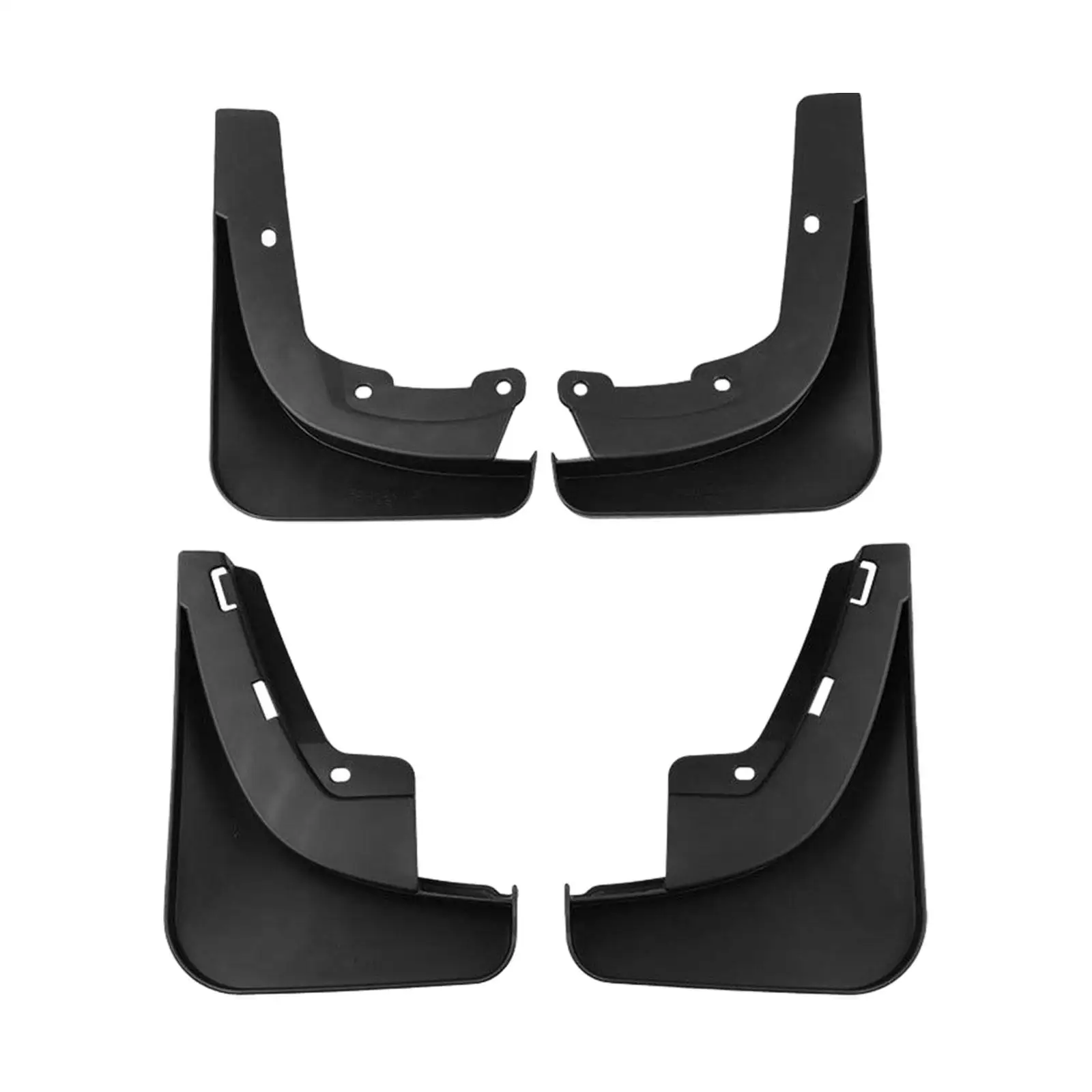 

4 Pieces Car Wheel Mud Flaps, Splash Guards ,Exterior Parts ,Mudflaps Automotive Fender for Model 3 No Need Drill Holes