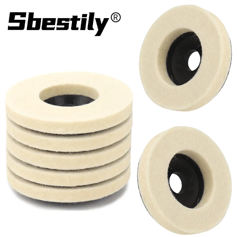 Disco Lucidatura Lana Per Smerigliatrice - 50mm/75mm Per Metalli E Marmo