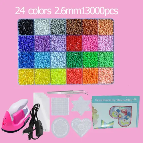 Hama Beads Box Embalagem Thermal mosaic Ferro Educação Beads, Ironing beads Fuse Beads Brinquedo DIY, 24 48 72 Cores 2.6MM 5MM - Image 24