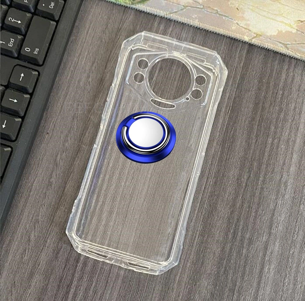 Enhanced Back Ring Holder Silicone Phone Case with 6.58-Inch Display Protection