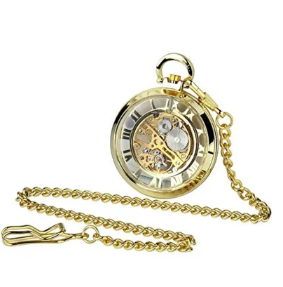 44cm Retro Vintage Metal Pocket Watch Chain Link Watch Holder Classic Antique Gift for watch storage pocket watch chain