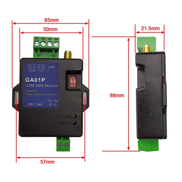 GA01P Vending Machine GSM Alarm Box Support Power Failure Alert One Alarm Input One Alarm Voltage Output 3