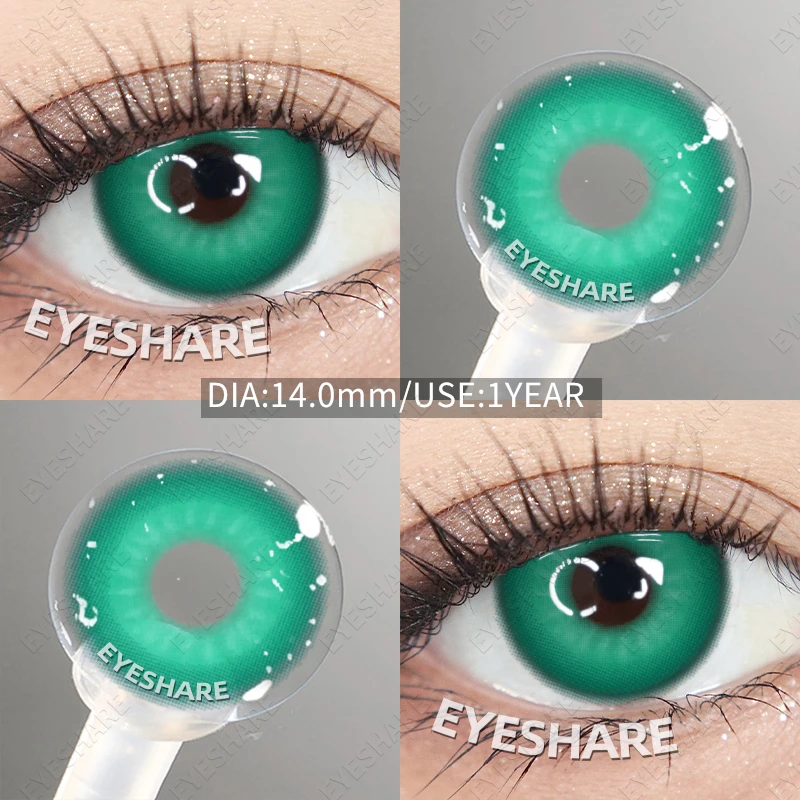 EYESHARE Vibrant Anime Cosplay Colored Contact Lenses – Red, Blue, Green & Pink Eye Enhancement