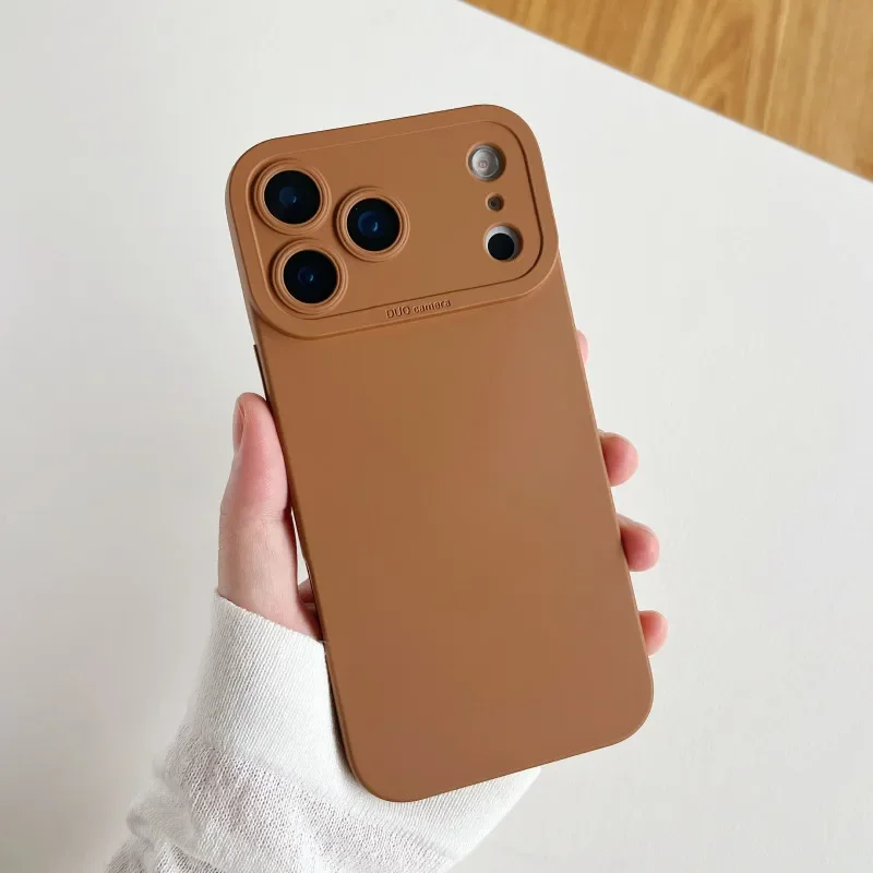 Cherry Purple Liquid Silicone Phone Case - Soft Full-Coverage Protective Back Cover with Enhanced Camera Protection