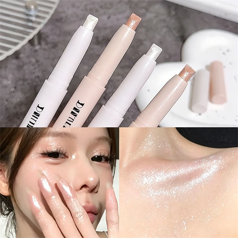 Waterproof Eyeshadow Sticks Long Lasting Glittering Lying Silkworm Highlighter Pen Brightening Diamond Pearl Eye Shadow Makeup_voghion.com