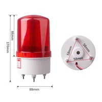 Sound and light alarm alarm flashing light 1101J integrated signal warning light 12V24V220V380V rotating strobe alarm 4