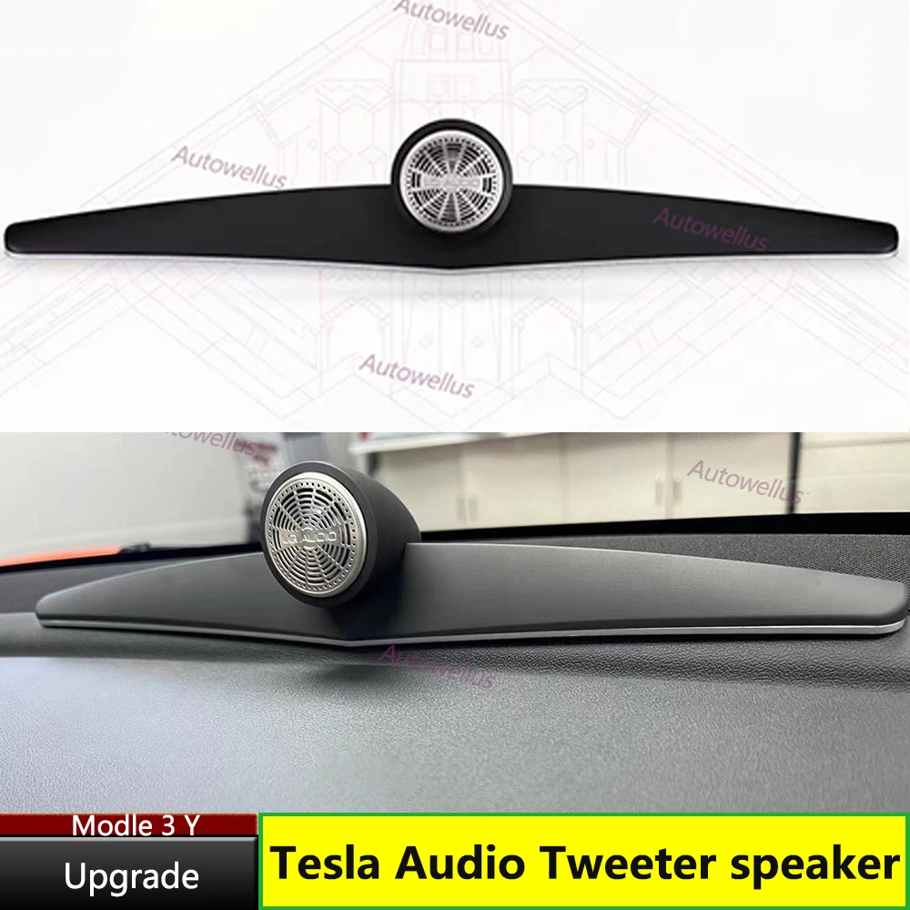 

Front Dashboard Tweeter Speaker For Tesla Modle 3 Y Center Dashboard Lifting Tweeter Speaker Audio upgrade