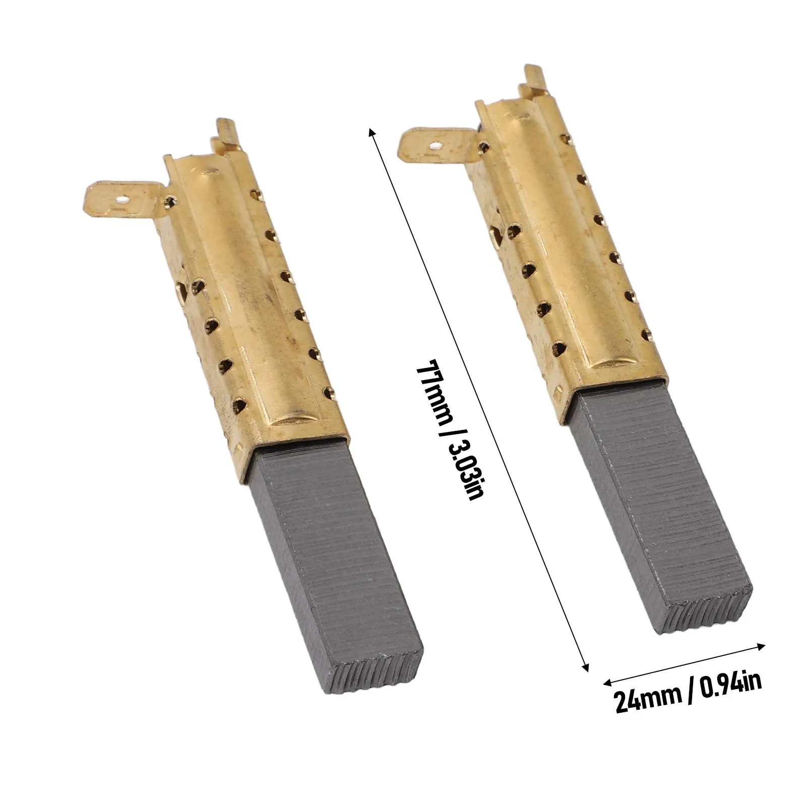 Lot De 10 Balais De Charbon Moteur Pour Machine à Laver - Dimensions 39x13.5x5mm, Fil Cuivre 70mm, Carbone/métal, Neuf Sous Emballage