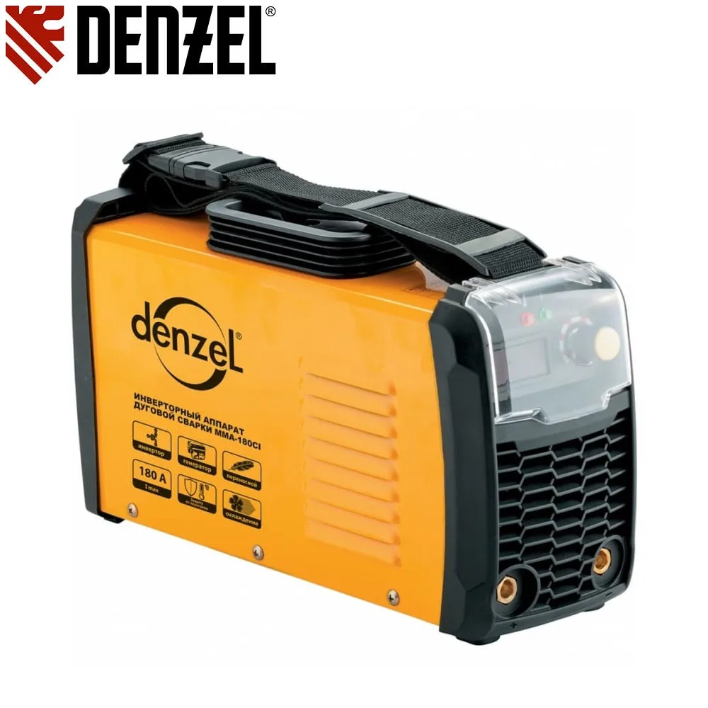 Inverter device Denzel MMA-180CI 180 A PVR 80% diam. e-mail 1.6-5 mm (art.94338) welding equipment tools instruments accessories details |