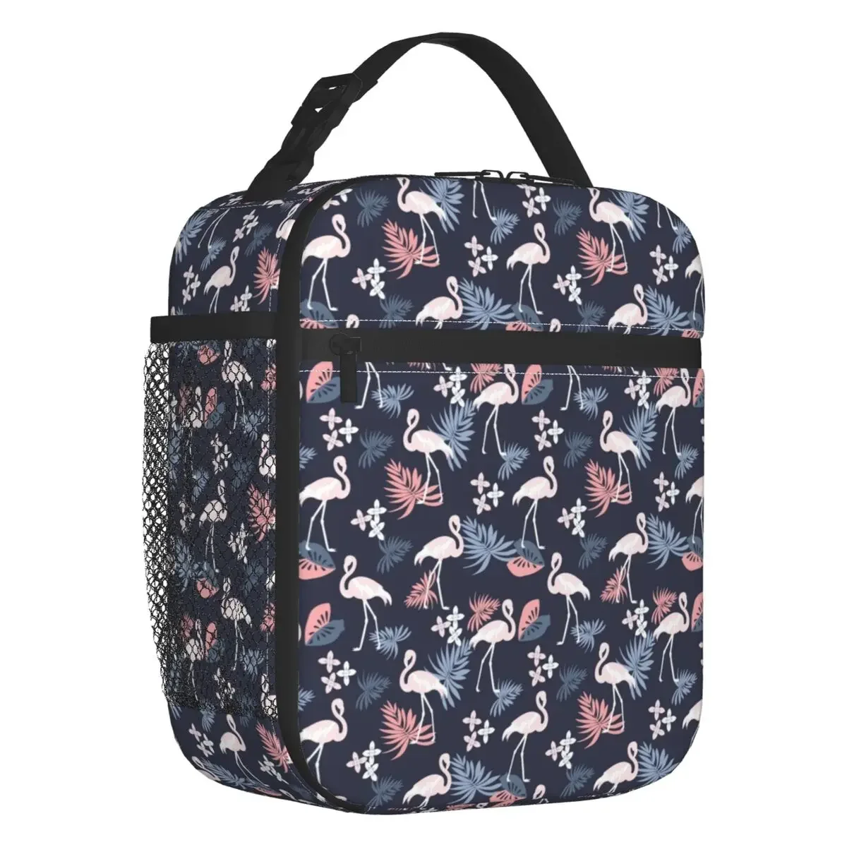 

Бесшовная изолированная сумка для ланча с рисунком фламинго и птицы для женщин, герметичная Термосумка-холодильник для ланча, детская школьная сумка
