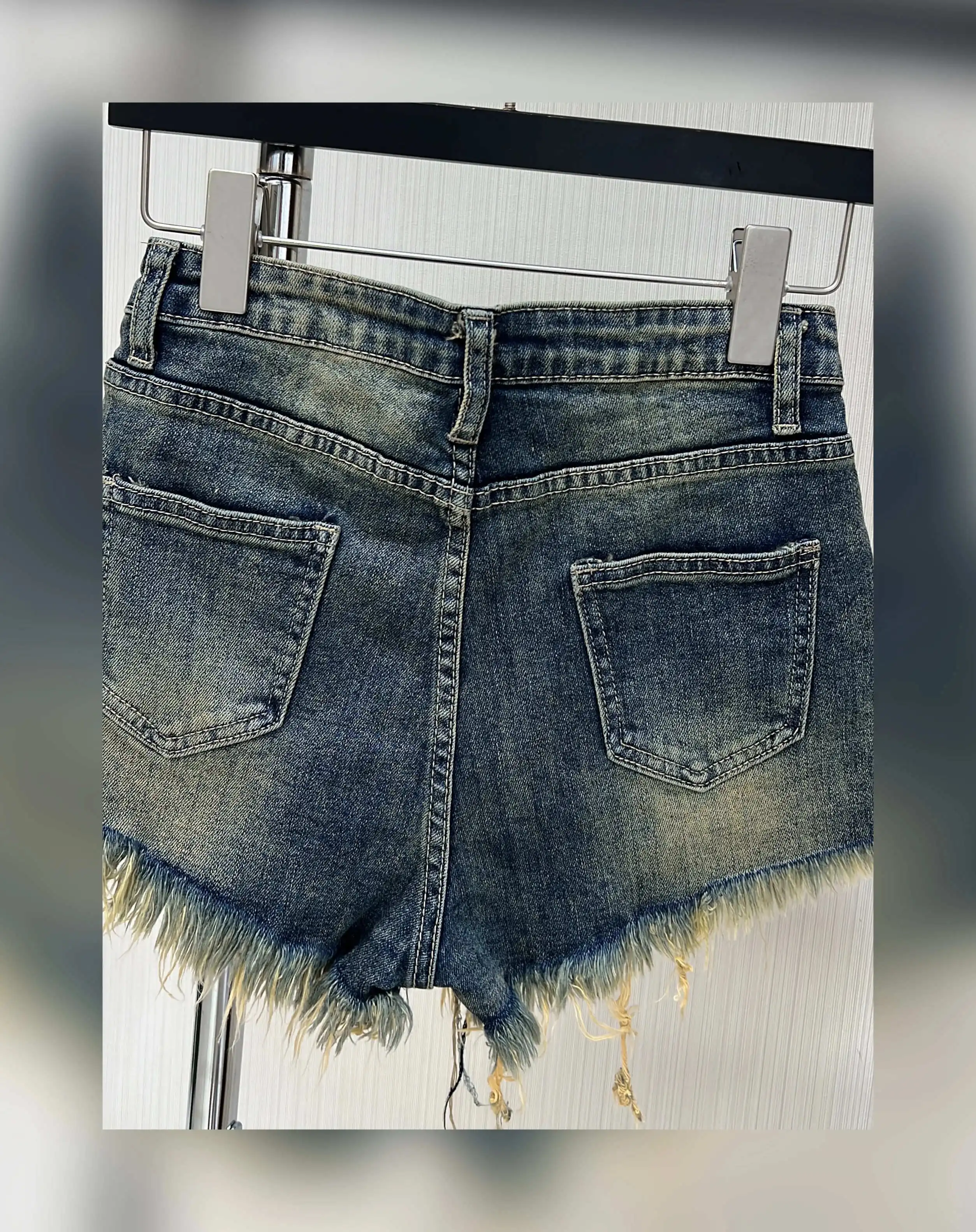 new summer fashion casual sexy cotton stretch brand young female women girls Do old high waist denim shorts
