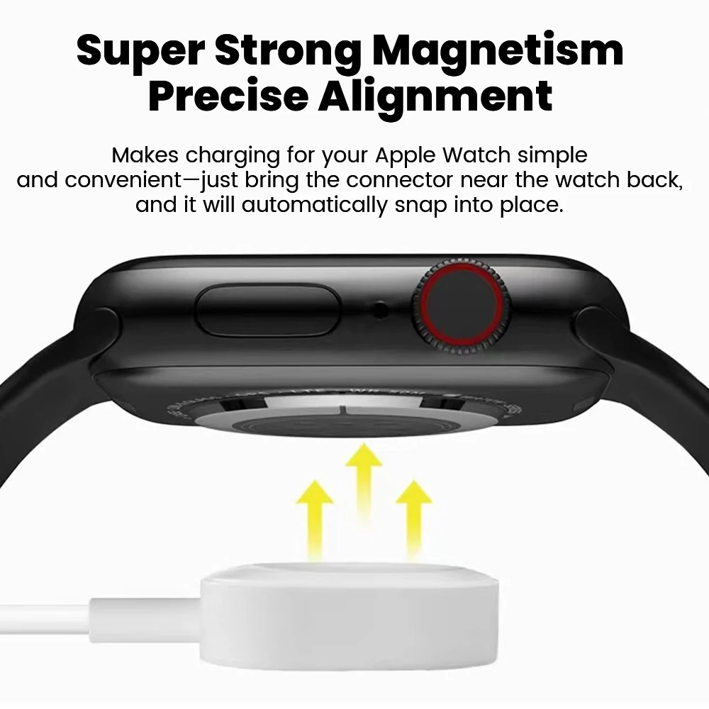 Magnetic Wireless Charger Cable for Smartwatches - USB Type-C Charging
