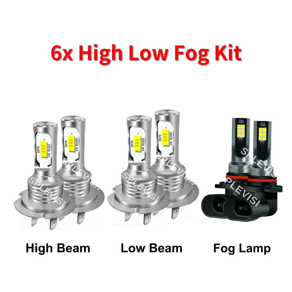 6x High Low Fog Kit