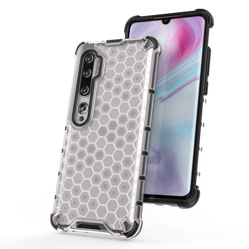 Shockproof Transparent Armor Case with Soft Bumper and Hard PC Cover