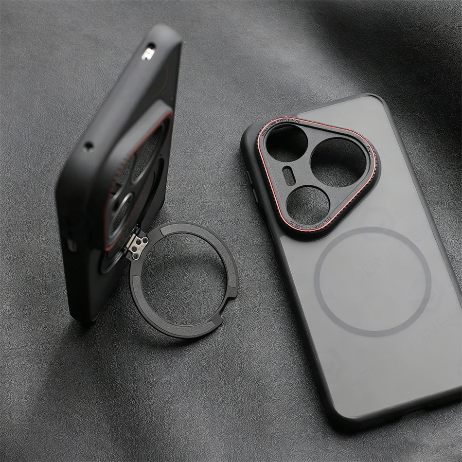 Luxury Matte Translucent 360° Rotating Magnetic Bracket Case Cover