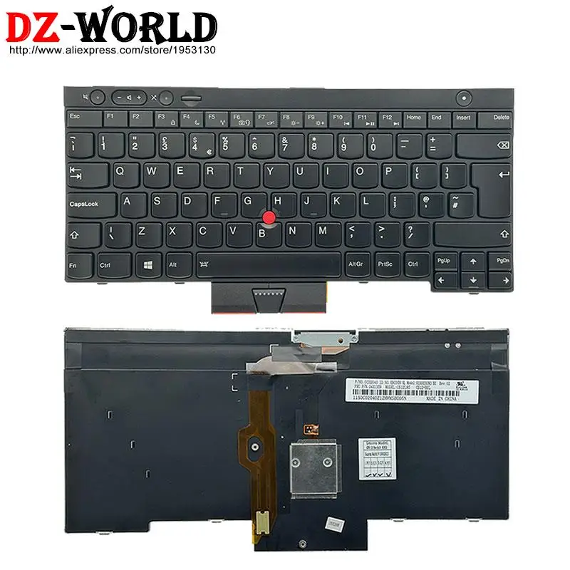 Teclado Retroiluminado para Lenovo Reino Unido Seja bg sk hu Thinkpad T430 s T530 W530 X230 i Portátil 04x1269 04x1359 04x1360 04x1368 04x1377 - Imagem 6