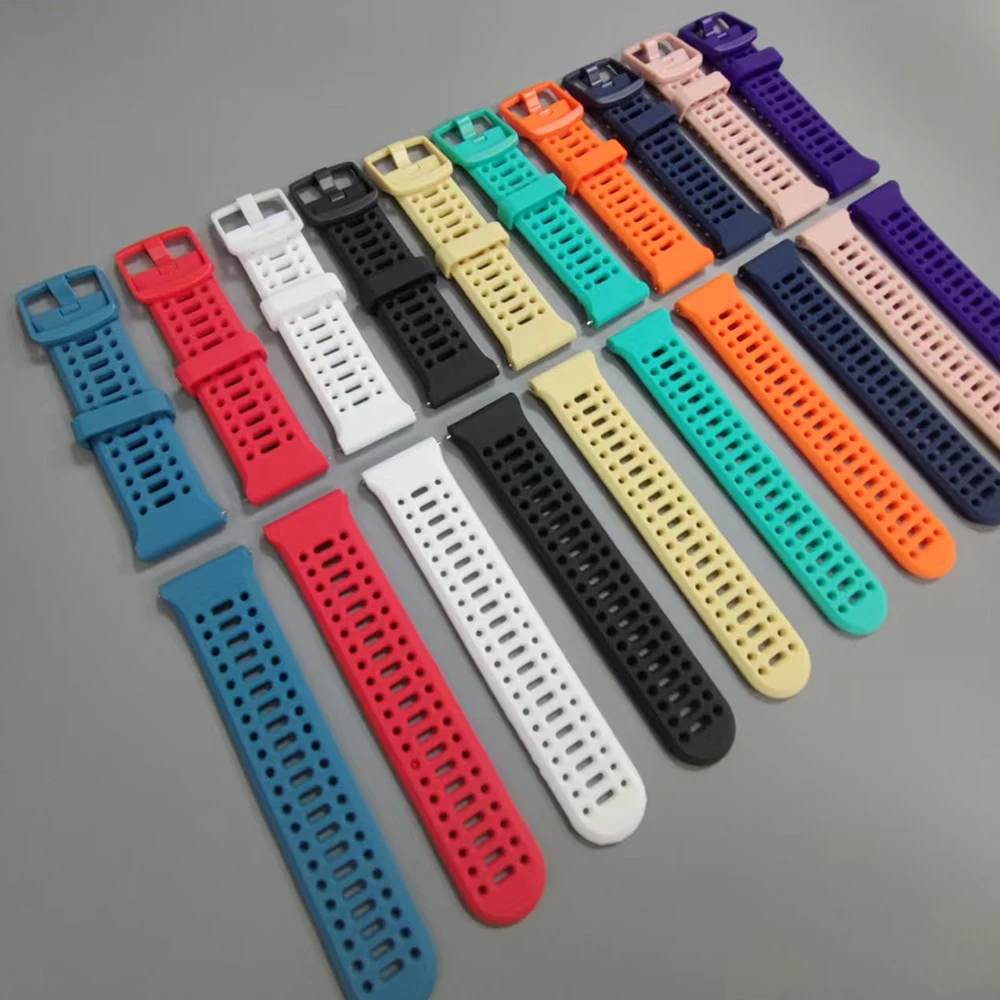 Premium 22mm Silicone Sport Watch Strap - Enhanced Comfort & Durability