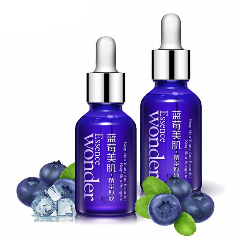 Blueberry Brighting Skin Face Essence Serum Anti Wrinkle Face Serum Shrink Pores Anti-Aging Moisturizing Face Care Liquid 2