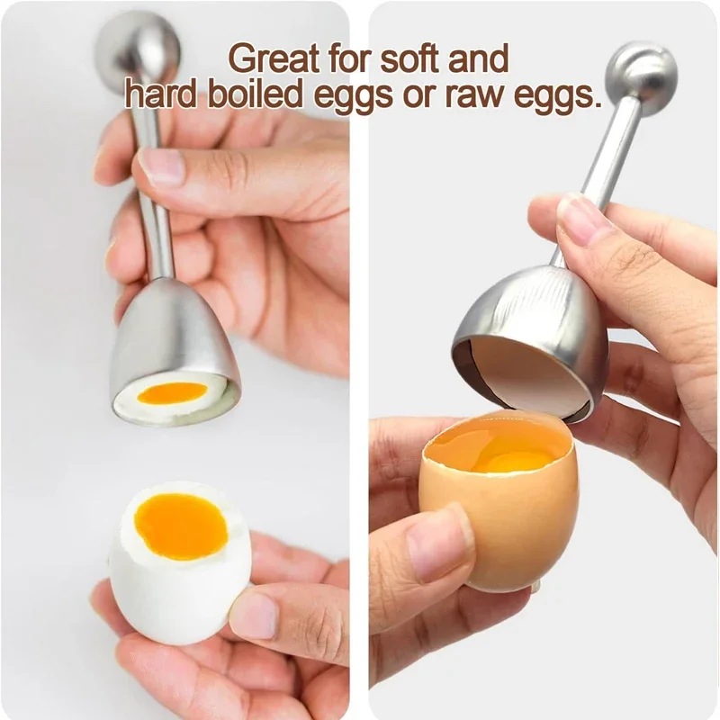 Stainless Steel Egg Cracker Topper Eggshell Cutter Egg Cracker Opener Shell Separator Remover Cutting Tools Kitchen Tools