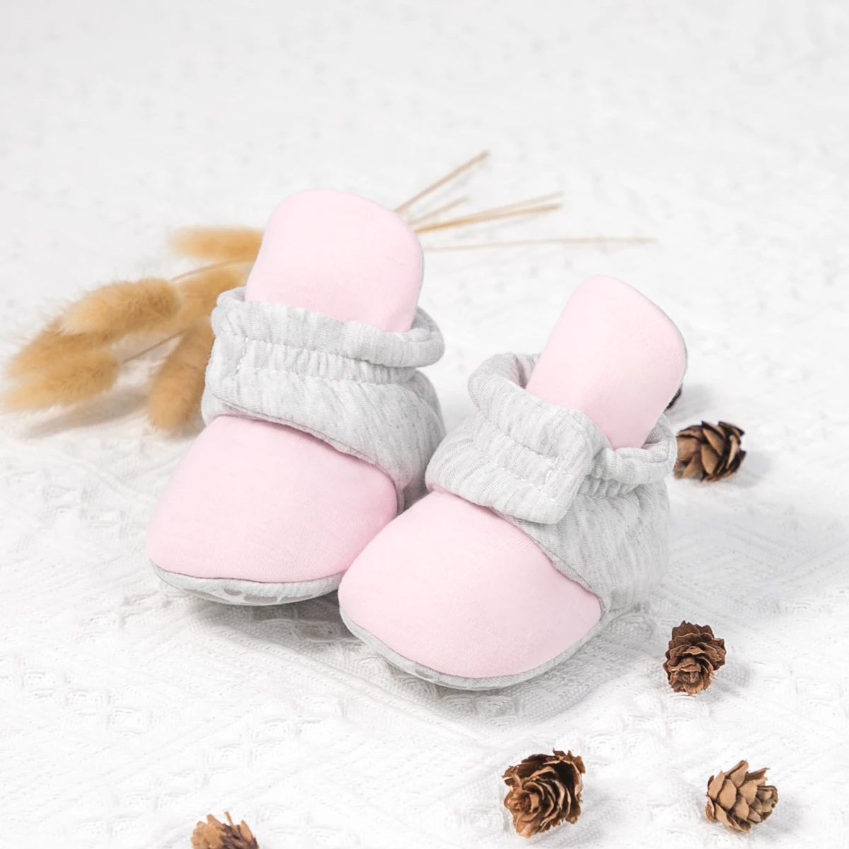 KIDSUN Baby Socks Shoes Knitted Multicolor Striped Non-Slip Winter Baby Boy Girl Shoes Cotton First Walkers Newborn Infant Socks 4