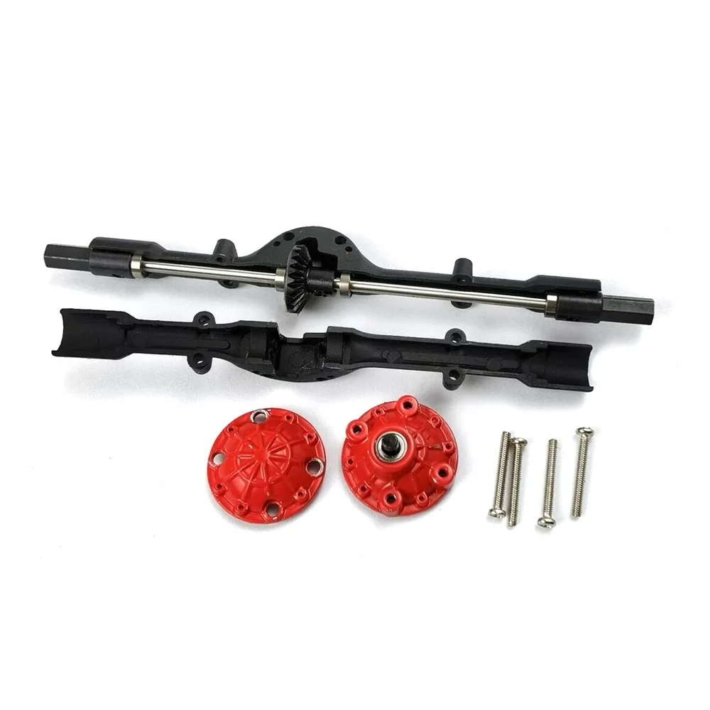 All Metal Rear Axle with Steel Gear for WPL D12 D22 D32 D42 C14 C24 C24-1 C34 B14 B24 B16 B36 RC Car Upgrade Parts