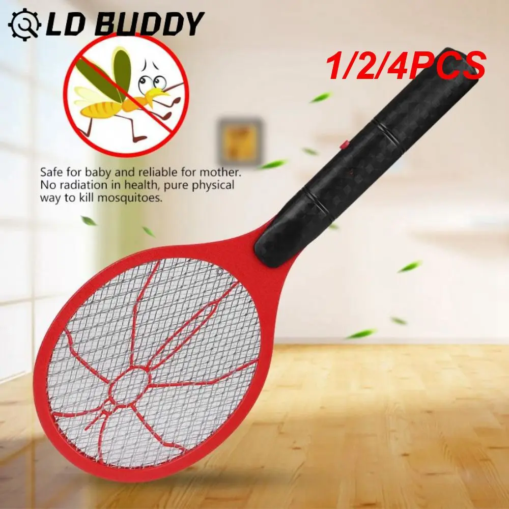 1/2/4Pcs Scacciazanzare Elettrico Fly Insect Bug Zapper Insetti Domestici Racchetta Uccide Fly Mosquito Control Pest Killer