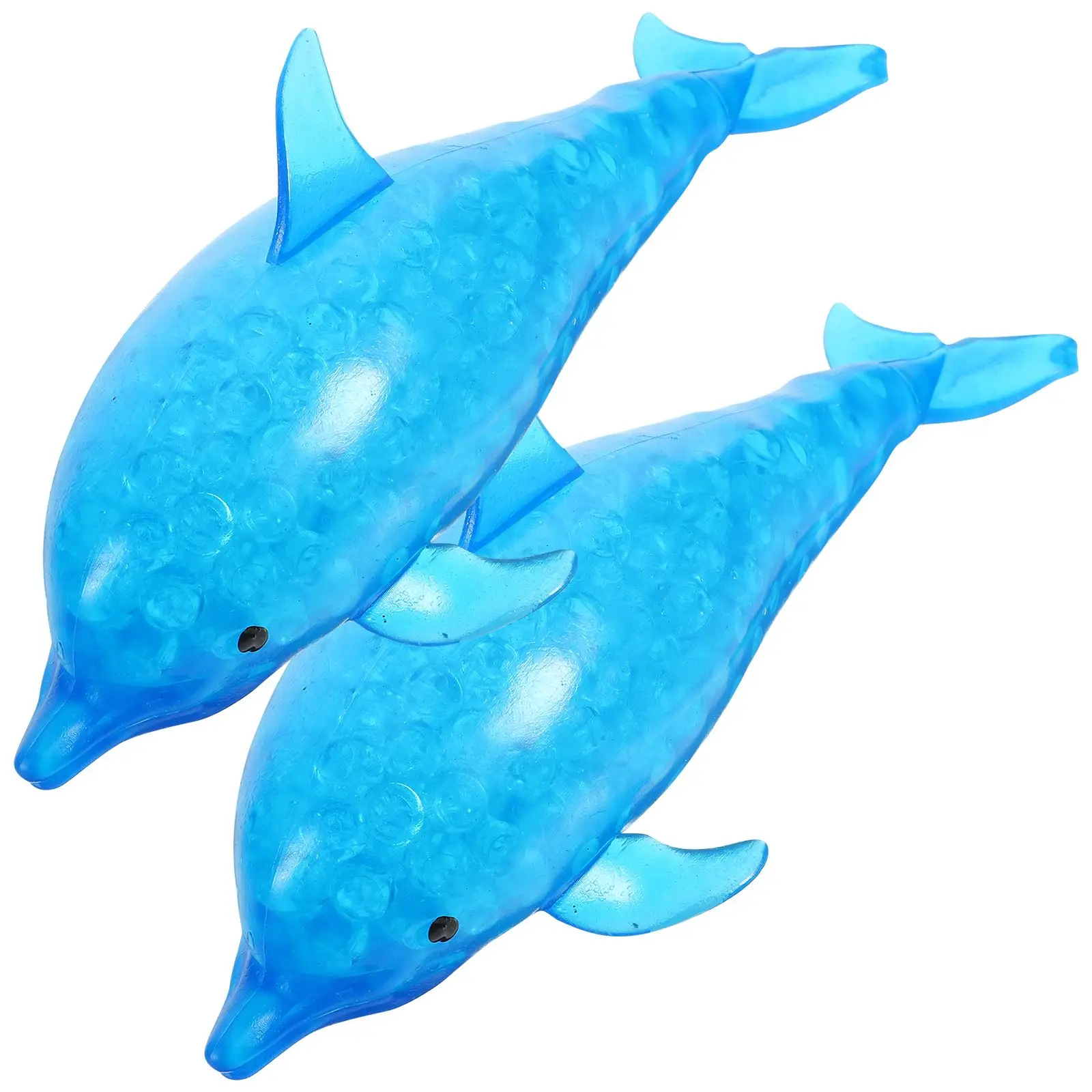 2pcs Sensory Dolphin Toys Release Stress Pinch Decompression Anxiety Relief Fidget Balls Toys Funny Squeeze Playthings Heal Mood - Bilde 5