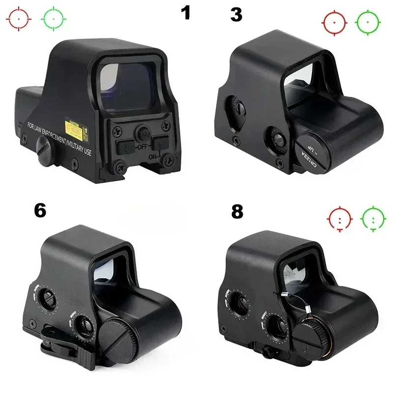 Tactical 558 Reflection Hologram Dot Sight Optical Airsoft Scope 552 551 Red Dot Sight Hunting Riflescope for 20mm Rail Mount