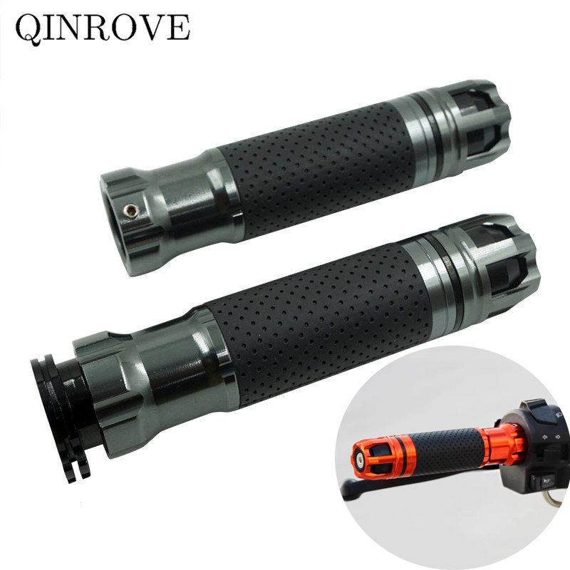 22mm Motorcycle Hand Grips CNC Aluminum Rubber Handle Grip Universal For Honda CB300 CB650F CG125 PCX Benelli TNT600 BN302  TRK