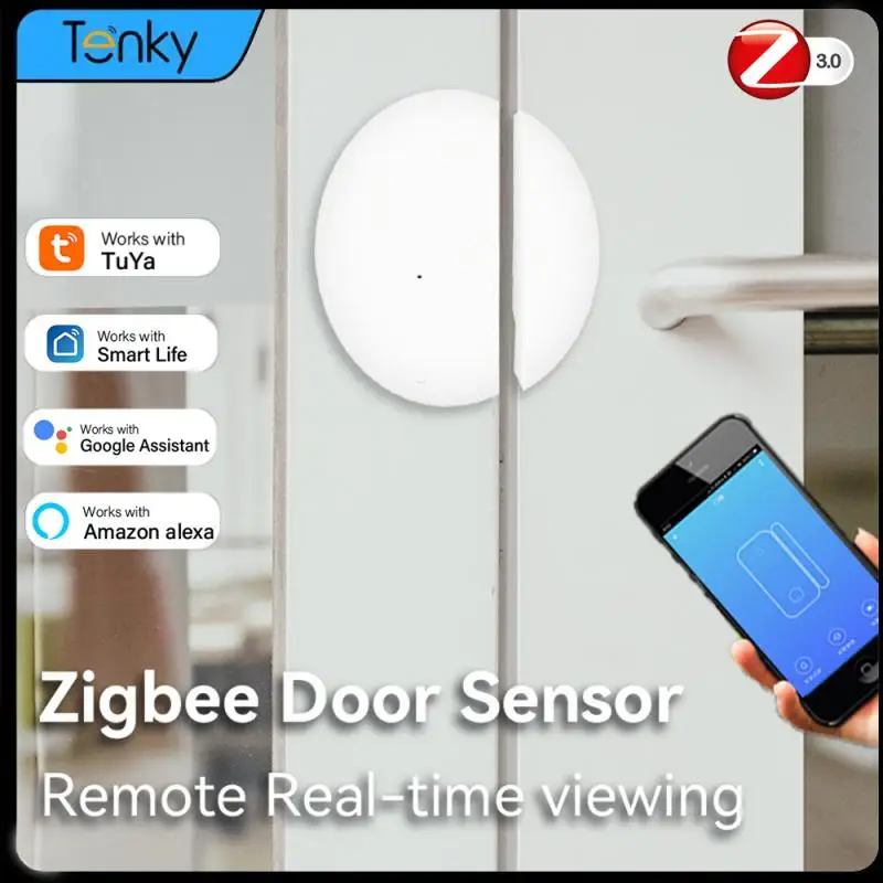 

Tuya Zigbee Door Sensor Alarm Wireless Door And Window Switch Sensor Smart Home Automation Scene Linkage Security-protection