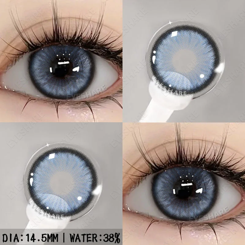 Enhance Your Look: Yearly Colored Contact Lenses with Prescription Myopia Correction
