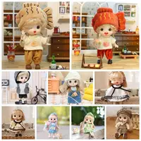 Movable Joints Ob11 Doll with Clothes Adjustable 14CM Obitsu 11 Clothes Dolls Kawaii Mini Ob11 Bjd Doll Girls 1