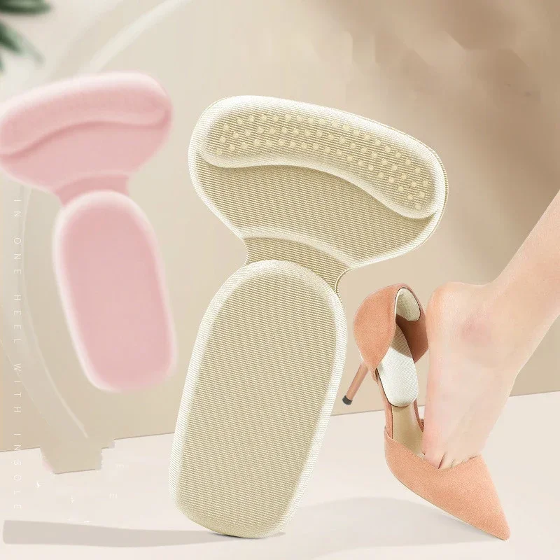 T Shape Sponge Heel Stickers Shoe Cushion Heel Protector for Shoes High Heels Inserts Pads Shoe Adjuster Women Half Insoles shoe insoles,heel protector,heel protector pads,heel insoles,shoe repair stickers,heel cushion insole,heel cushion protector,heel protector patches,shoe stickers