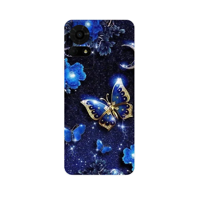 Cartoon Printed Soft TPU Silicone Back Cover - Bumper Case
