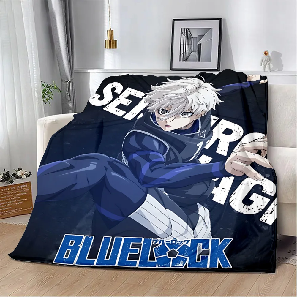 Blue Lock Japan Anime Printed Blanket Picnic Blankets Warm Blanket Soft and Comfortable Blanket Home Travel Birthday Gift 4