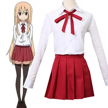Costume cosplay Umaru Chan Doma Umaru, semplice uniforme da studente, gonna corta, set per travestimento per feste di Halloween, regalo, nuovi vestiti
