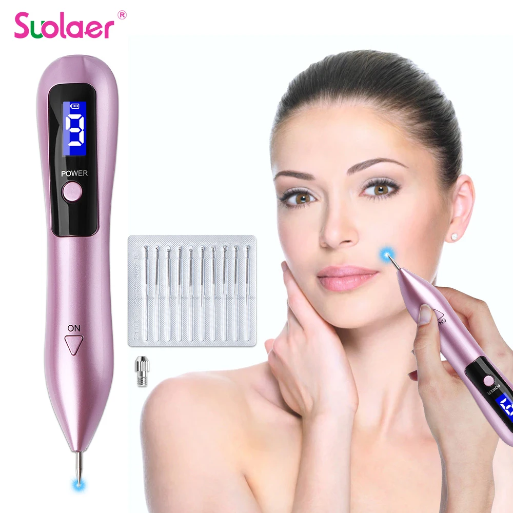 Laser Plasma Pen for Skin Tag Remover Freckle Black Dot Papilloma Warts Mole Pimples Tattoo Removal Laser Pen Beauty Care Tools
