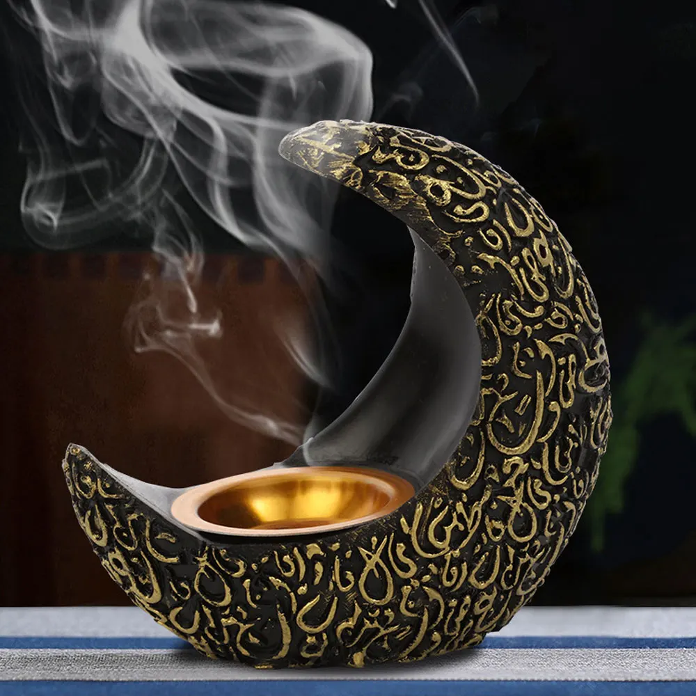 

Eid Ramadan Middle East Arab Style-Incense Burner Crescent Shaped for Home
