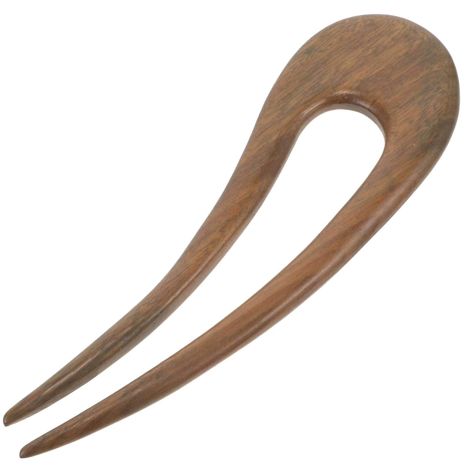 

U Shaped Hair Sticks French Hair Fork Wooden Hairpin Hair Chopstick Retro Women Bun Holder