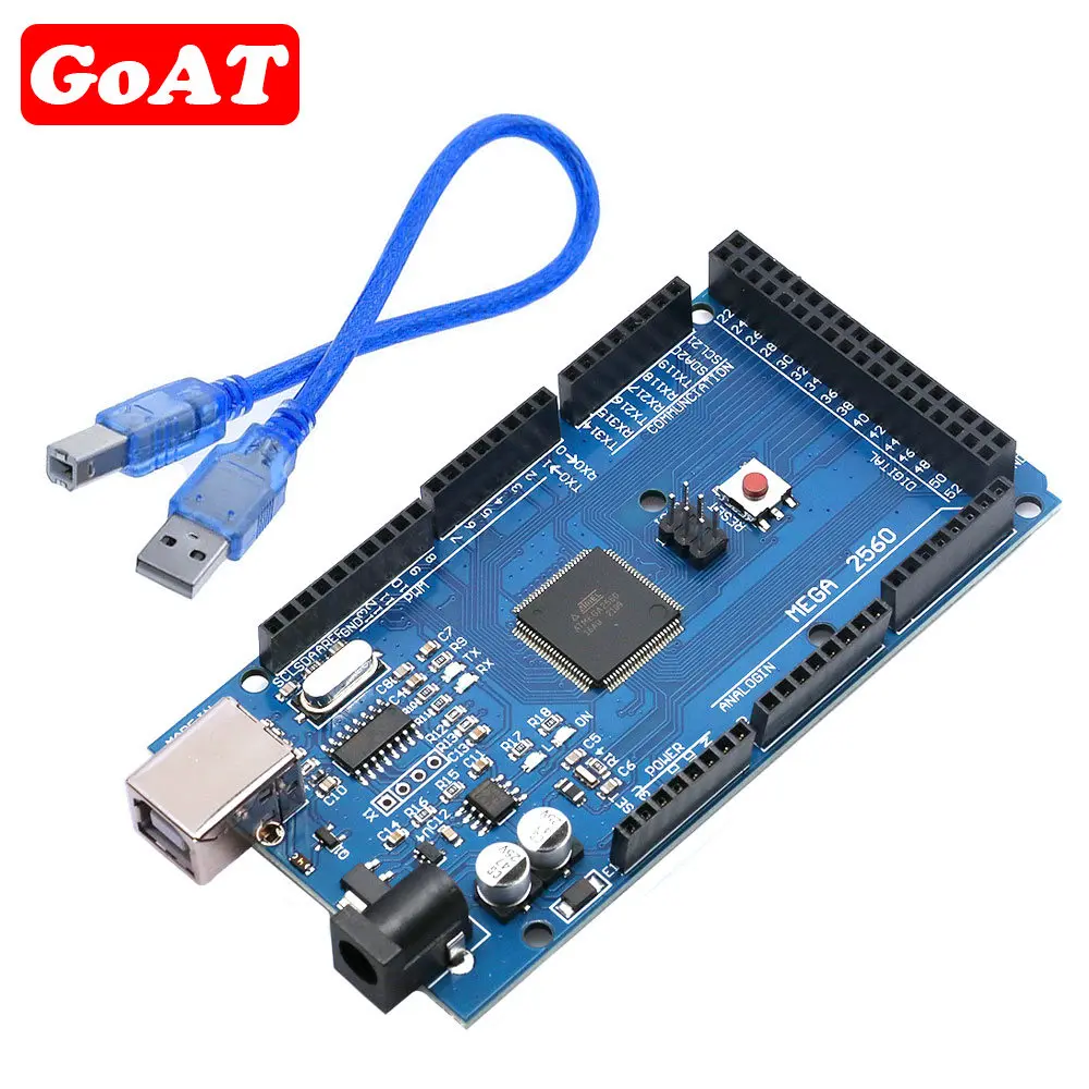 Mega 2560 R3 Atmega2560 R3 Avr Scheda Usb + Cavo Usb Gratuito Per Arduino 2560 Mega2560 R3 Atmega2560-16Au